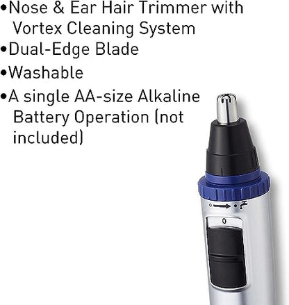 - Panasonic ER-GN30 | Wet & Dry Electric Facial Hair Ear and Nose Hair Trimmer -