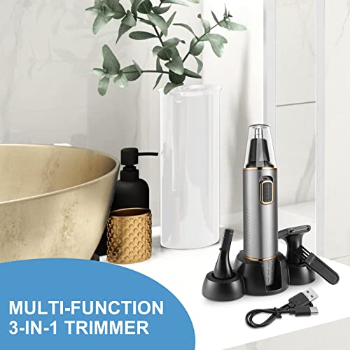 - Rechargeable Nose Hair Trimmer for Men | 2024 Professional Upgrade Nose Trimmer -