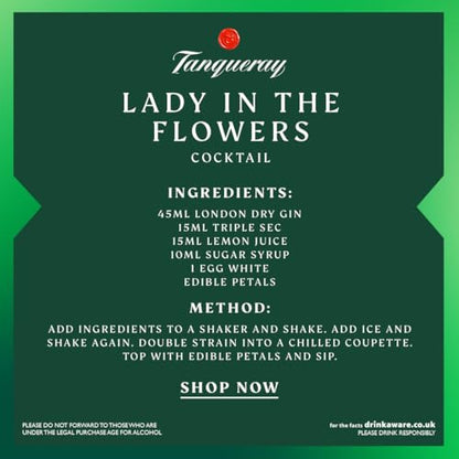 - Tanqueray London Dry Gin | 41.3% vol | 1L | Signature Recipe | Made with 4 Gin Botanicals -