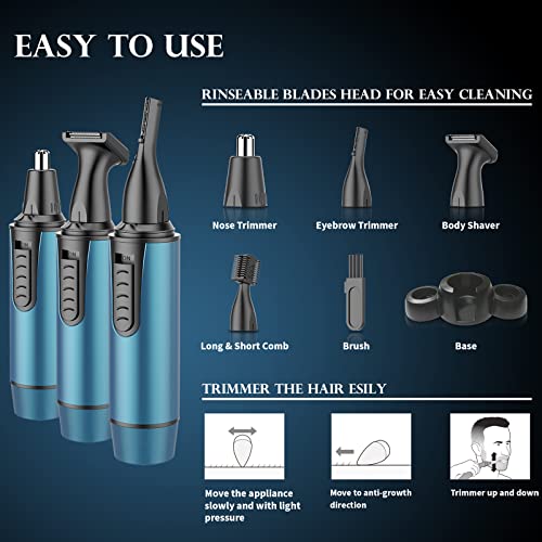 - Rechargeable Nose Trimmer | 2024 Painless Nose Hair Trimmer -