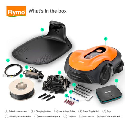 - Flymo UltraLife 600 Robotic Lawnmower | Automated Cutting | Cut-To-Edge Precision | Smart Technology | Wireless Connectivity -