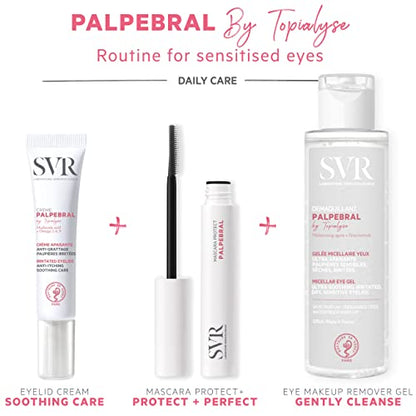 - SVR PALPEBRAL Soothing Eczema Eye Cream | For Dry, Sensitive, Itchy, Flaky Eyelids | For Eyes Prone To Irritation And Blepharitis | Steroid Free | 15ml -