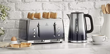 - Russell Hobbs Eclipse Stainless Steel & Midnight Blue | Ombre 1.7L Electric Cordless Kettle | (Quiet & Fast Boil) -