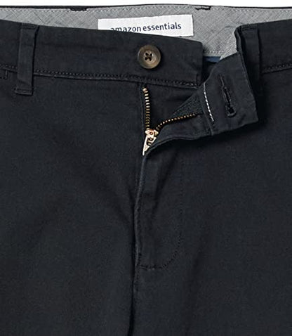 Amazon Essentials Men's Classic-Fit Casual Stretch Chino Trouser, Black, 36W / 32L