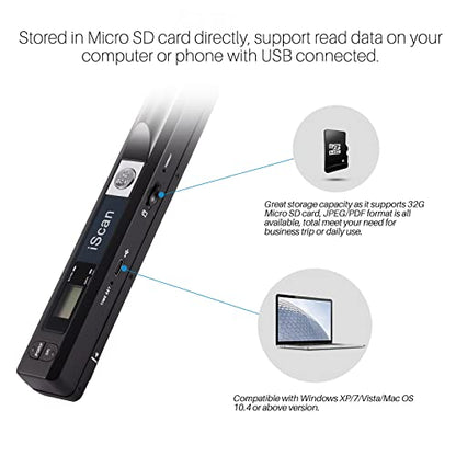 - Houkiper Portable Scanner | Handheld Document Scanner A4 Images -