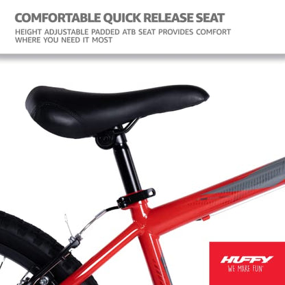 - Huffy Stone Mountain Kids | 24 Inch Wheel | 21 Speed | Hardtail Red Mountain Bike -