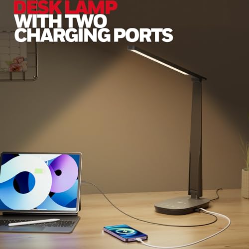 - Honeywell LED Desk Lamp Eye Caring | Sunturalux H2 Table Lamp With USB Charging Port -
