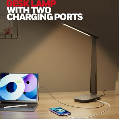 - Honeywell LED Desk Lamp Eye Caring | Sunturalux H2 Table Lamp With USB Charging Port -