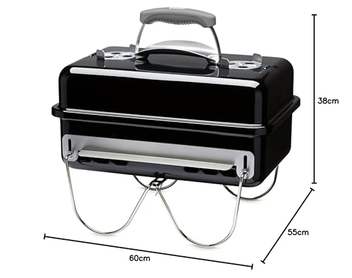 - Weber Go-Anywhere Barbeque Grill | Portable Grill | Table Top Camping Barbeque with Lid |