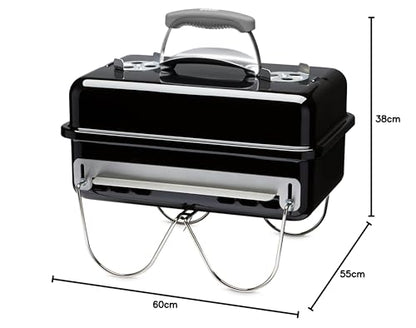 - Weber Go-Anywhere Barbeque Grill | Portable Grill | Table Top Camping Barbeque with Lid |