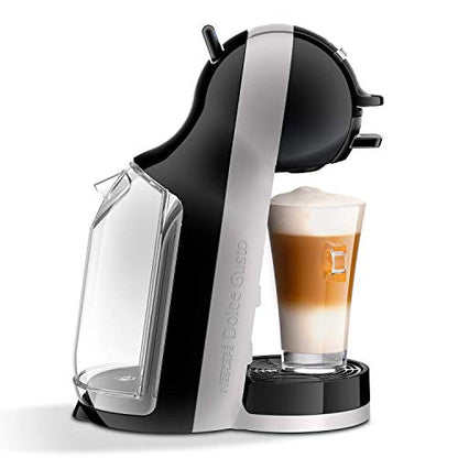 De'Longhi Nescafé Dolce Gusto Mini Me, Single Serve Capsule Coffee Machine Starter Kit, Including 6 boxes of Coffee Pods, EDG155.BG, 230 Milliliters, Black & Grey