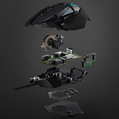- Logitech G G502 HERO High Performance Wired Gaming Mouse | HERO 25K Sensor | 25,600 DPI | RGB | Adjustable Weights | 11 Programmable Buttons -
