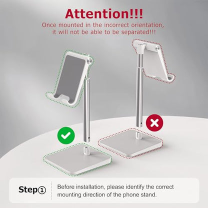 - OMOTON Phone Stand | Angle Height Adjustable Vertical Desktop Mobile Phone Stand -