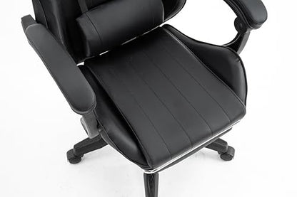 - Millhouse Gaming Racing Desk Chair | Adjustable Computer Office Chair | Lumbar with Footrest and Head Pillow -