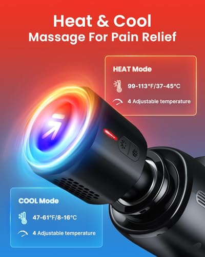 - Massage Gun Heat and Cold | RENPHO Massage Gun with Heat Cool Massage Head -