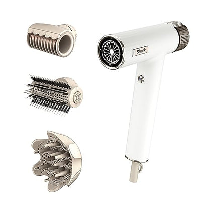 - Shark SpeedStyle Hair Dryer & RapidGloss Finisher | For Curly & Coily Hair | 3 Stylers, Ultra Fast Drying -