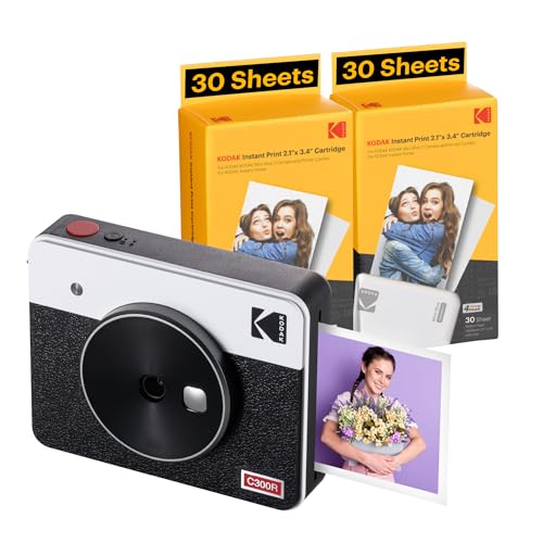 - KODAK Mini Shot 3 Retro 4PASS | 2-in-1 Instant Camera and Photo Printer -