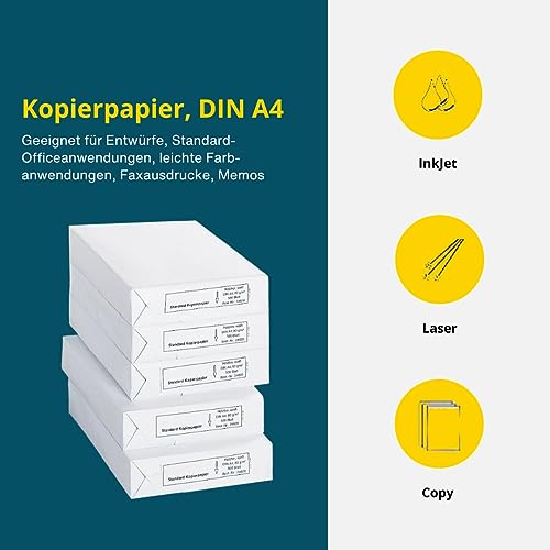 - Schäfer Shop Copy Paper A4 | 80 g/m² Paper | Printer Paper | Laser Paper -