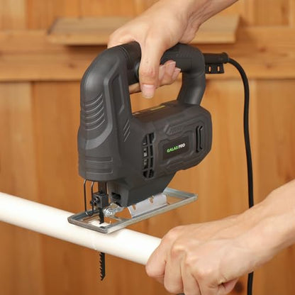- GALAX PRO 400W Variable Speed Jigsaw | 3000 SPM,±45° Bevel Cutting | Lock-on Button -