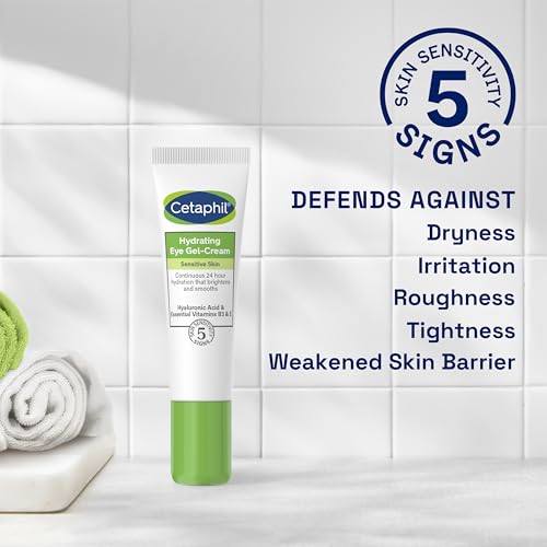 Cetaphil Hyaluronic Acid Eye Gel, 14ml, Eye Cream with Niacinamide, Visibly Reduce Dark Circles, Vegan-Friendly