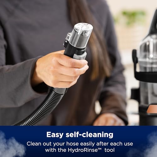 BISSELL® SpotClean® HydroSteam™ | 1000W Portable Spot Cleaner | Lift the toughest stains with HydroSteam™ Technology | Easy Self Cleaning Tool | Clean Carpets, Upholstery & Car | 3689E | Black/Copper