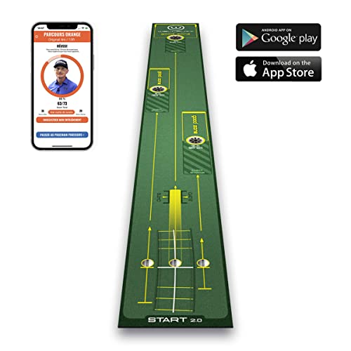 - WELLPUTT - Golf Training Putting Mat - 3m Start 2.0