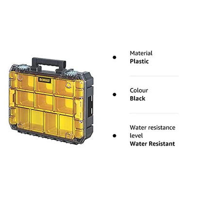 - DeWALT DWST83497-1 TSTAK | High Capacity Organiser | 44 x 33.7 x 11.95 cm | Black/Yellow -