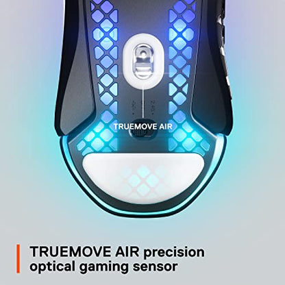 - SteelSeries Aerox 9 Wireless | Holey RGB Gaming Mouse | Ultra-lightweight Water Resistant Design -