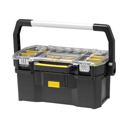 - STANLEY Toolbox Tote | Plus Storage Organiser | Heavy Duty Metal Latch -