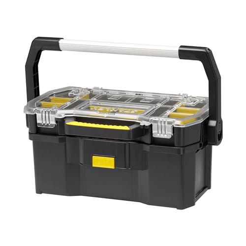 - STANLEY Toolbox Tote | Plus Storage Organiser | Heavy Duty Metal Latch -