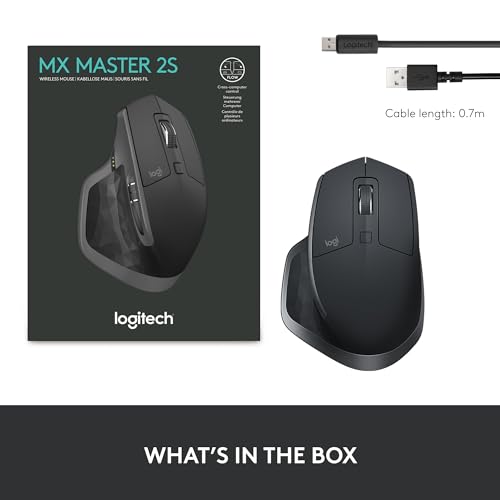 - Logitech MX Master 2S Bluetooth Edition Wireless Mouse | Multi-Surface | Hyper-Fast Scrolling -