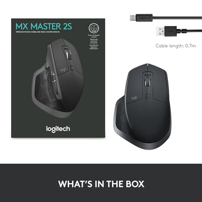 - Logitech MX Master 2S Bluetooth Edition Wireless Mouse | Multi-Surface | Hyper-Fast Scrolling -