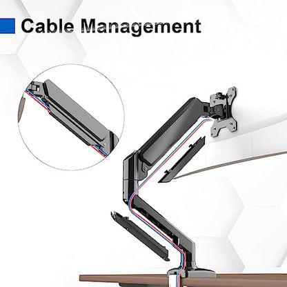 - GRIFEMA GB2003-1 Single Monitor Arm Desk Mount | 13" to 32" Screen | Gas Spring Single Monitor Stand -