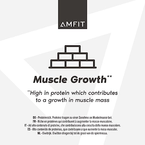 Amazon Brand - Amfit Nutrition Low Sugar High Protein Bars, Chocolate Hazelnut Flavour, 60g, Pack of 12