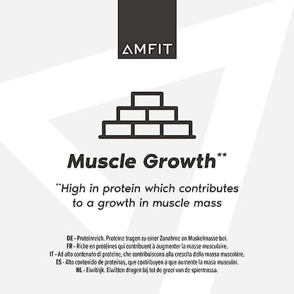Amazon Brand - Amfit Nutrition Low Sugar High Protein Bars, Chocolate Hazelnut Flavour, 60g, Pack of 12