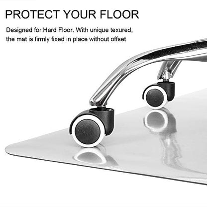 - Kuyal Clear Chair Mat for Hard Floors | 90x120cm (3'x4') | Transparent Floor Mat -