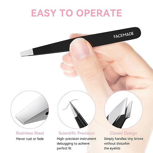 - FACEMADE 4 Pack Tweezers Set -