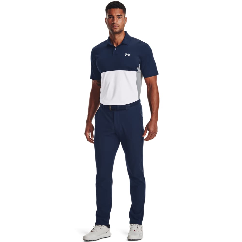 - Under Armour Mens 2022 Performance Blocked Golf Polo Shirt -