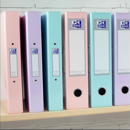 - Oxford A4 Lever Arch Files | Pastel Pack of 3 | Heavy Duty Folders -