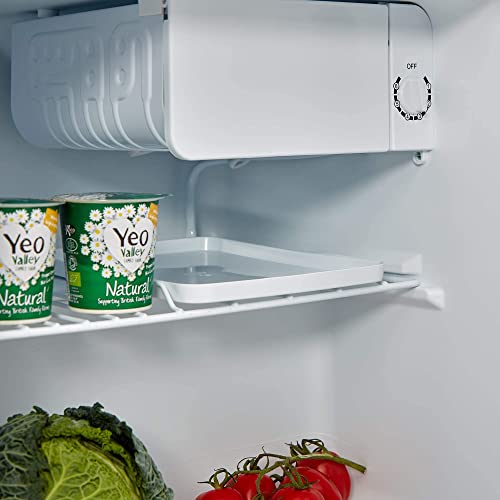 Cookology MFR45BK Small Table Top Mini Fridge for Counter Tops 46 Litre Capacity, Reversible Door, Adjustable Temperature Control and Legs with Chiller Box - In Black