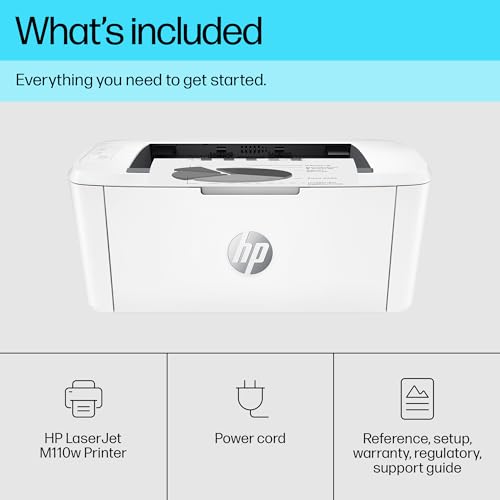 - HP LaserJet M110w Wireless Black & White Printer -