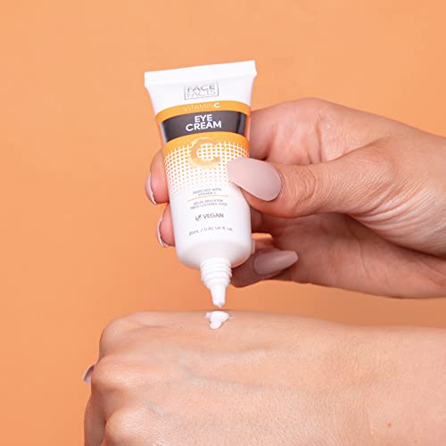 - Face Facts Vitamin C Eye Cream | Antioxidant-rich Vitamin C + Glycerin | Hydrate + Brighten Eyes | Vegan | 25ml -