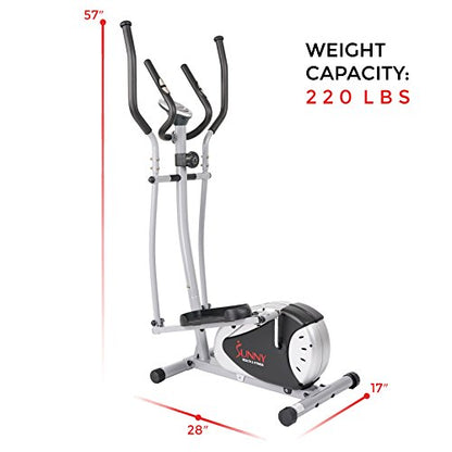 - Sunny Health & Fitness Legacy Stepping Elliptical Machine | Total Body Cross Trainer -