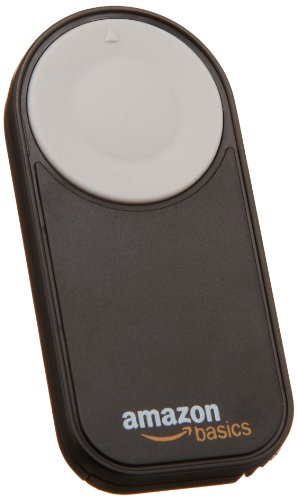 Amazon Basics Wireless Remote Control for Canon Cameras EOS 650D / 600D / 550D/ 500D / 400D / 350D / 5D Mark II / 7D, 0.385oz, Black