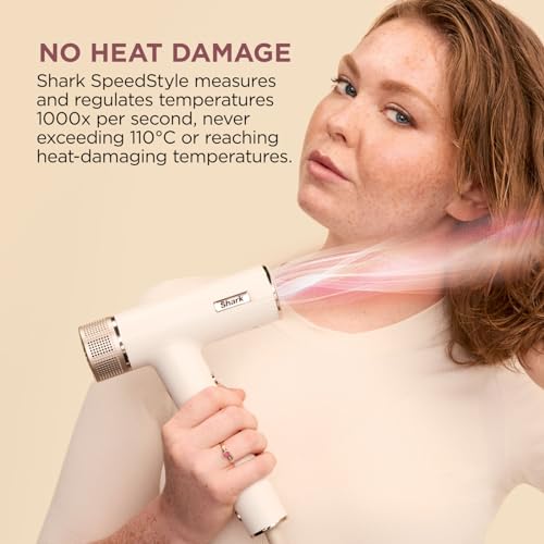 - Shark SpeedStyle Hair Dryer & RapidGloss Finisher | For Curly & Coily Hair | 3 Stylers, Ultra Fast Drying -