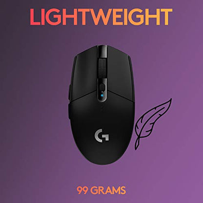 - Logitech G305 LIGHTSPEED Wireless Gaming Mouse | HERO 12K Sensor | 12,000 DPI | Lightweight | 6 Programmable Buttons -
