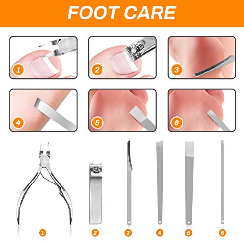 - Manicure Set | CestMall 21pcs Nail Clippers Pedicure Kit -