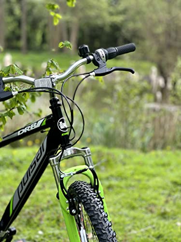 Dallingridge Pulsar Hardtail Mountain Bike, 26" Wheel - Black/Green