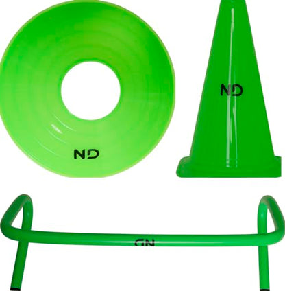 - ND Sports Agility kit | Speed Reaction Cones & Ladder For Football & Rugby Training -