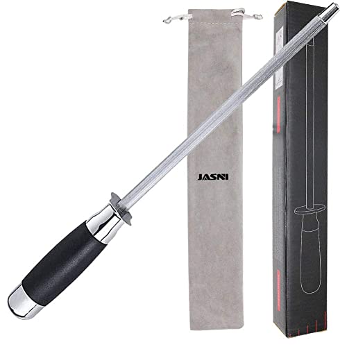 - Jasni Knife Sharpener Diamond Electroplating | Oval Shape Design | Fits All Kinds of Knives -